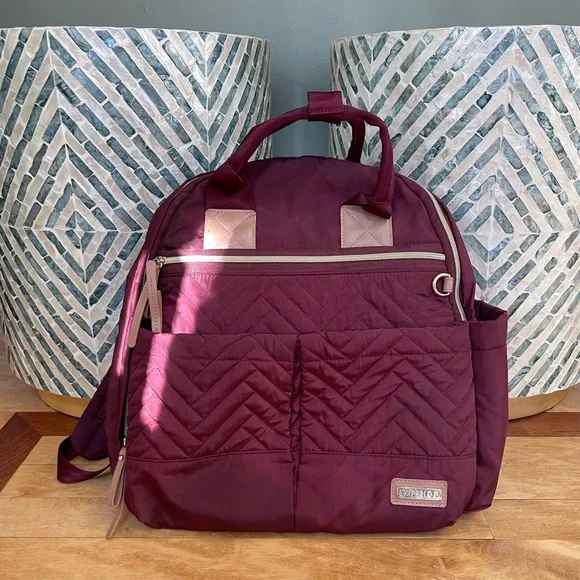 [Skip Hop] Maroon/Burgundy Baby Bag Backpack